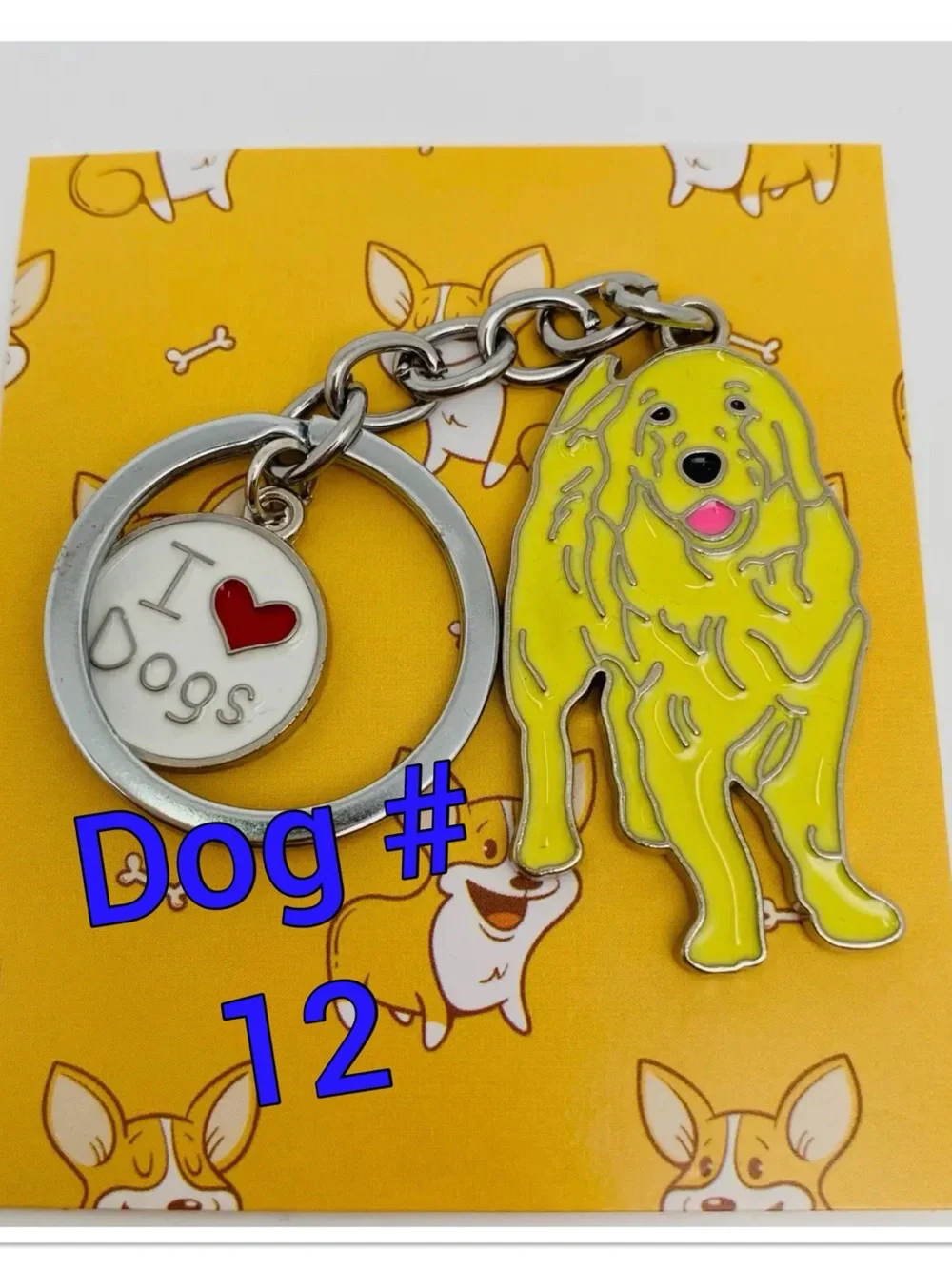 Dog Keychain with 